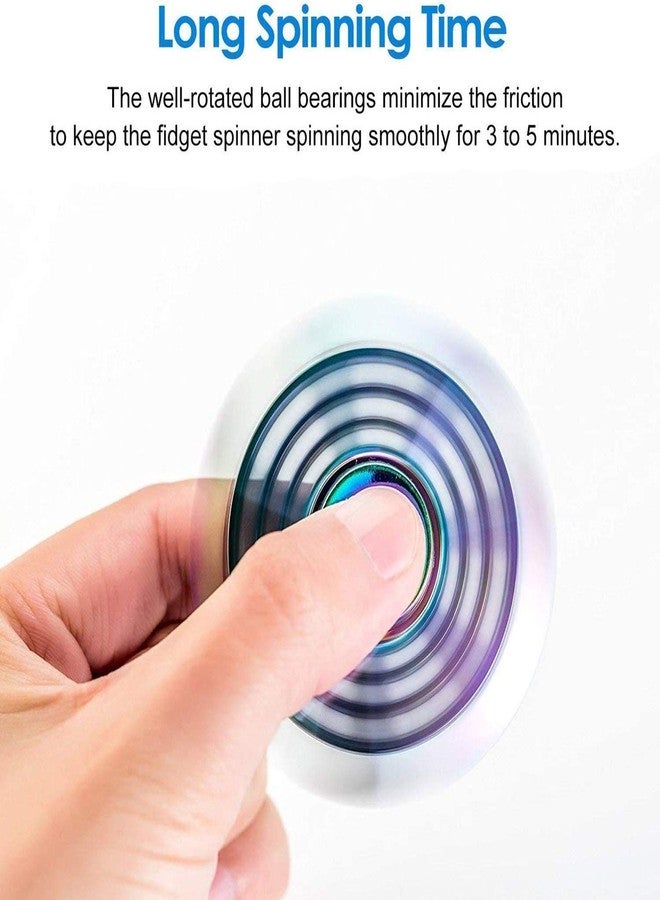 Anzmtosn Phoenix Cool Fidget Hand Spinners Dragon Wing Finger Spinner Metal Focus Stainless Steel Fingertip Gyro Stress Relief Spiral Twister Toy Party Favors Birthday Gift for Kids Adults(Rainbow) - Image 4